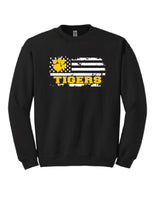 Tigers Flag - Gildan® - Heavy Blend™ Crewneck Sweatshirt
