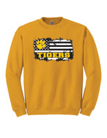 Tigers Flag - Gildan® - Heavy Blend™ Crewneck Sweatshirt