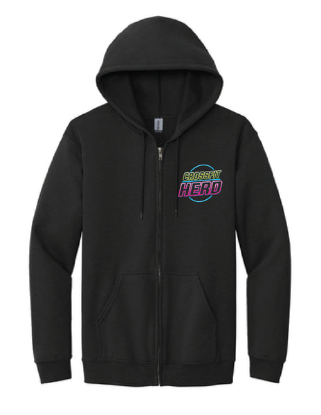 Crossfit Herd Neon Sign - Gildan® - Heavy Blend™ Full-Zip Hooded Sweatshirt