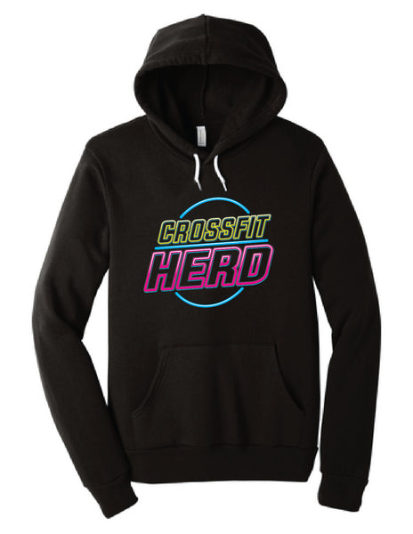 Crossfit Herd Neon Sign - BELLA+CANVAS ® Unisex Sponge Fleece Pullover Hoodie
