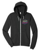Crossfit Herd Neon Sign - BELLA+CANVAS ® Unisex Sponge Fleece Full-Zip Hoodie