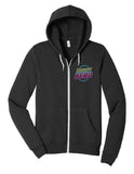Crossfit Herd Neon Sign - BELLA+CANVAS ® Unisex Sponge Fleece Full-Zip Hoodie
