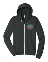 Crossfit Herd Neon Sign - BELLA+CANVAS ® Unisex Sponge Fleece Full-Zip Hoodie