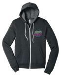 Crossfit Herd Neon Sign - BELLA+CANVAS ® Unisex Sponge Fleece Full-Zip Hoodie