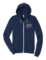 Crossfit Herd Neon Sign - BELLA+CANVAS ® Unisex Sponge Fleece Full-Zip Hoodie