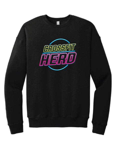 Crossfit Herd Neon Sign - BELLA+CANVAS ® Unisex Sponge Fleece Drop Shoulder Sweatshirt