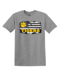 Tigers Flag - Gildan® - Heavy Cotton™ 100% Cotton T-Shirt