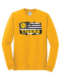 Tigers Flag - Gildan® - Heavy Cotton™ 100% Cotton Long Sleeve T-Shirt
