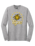 Tigers Circular - Gildan® - Heavy Cotton™ 100% Cotton Long Sleeve T-Shirt