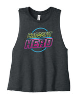 Crossfit Herd Neon Sign - BELLA+CANVAS ® Women’s Racerback Cropped Tank