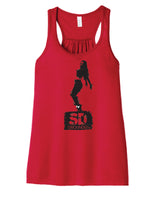 SD Grounded '25 Silhouette - BELLA+CANVAS ® Flowy Racerback Tank