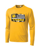 Tigers Flag - Sport-Tek® Long Sleeve PosiCharge® Competitor™ Tee