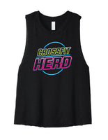 Crossfit Herd Neon Sign - BELLA+CANVAS ® Women’s Racerback Cropped Tank