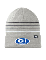 C-Innovation TravisMathew Striped Cuffed Beanie